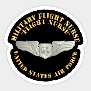 Military Flight Nurse - Flight Nurse - Basic Sticker